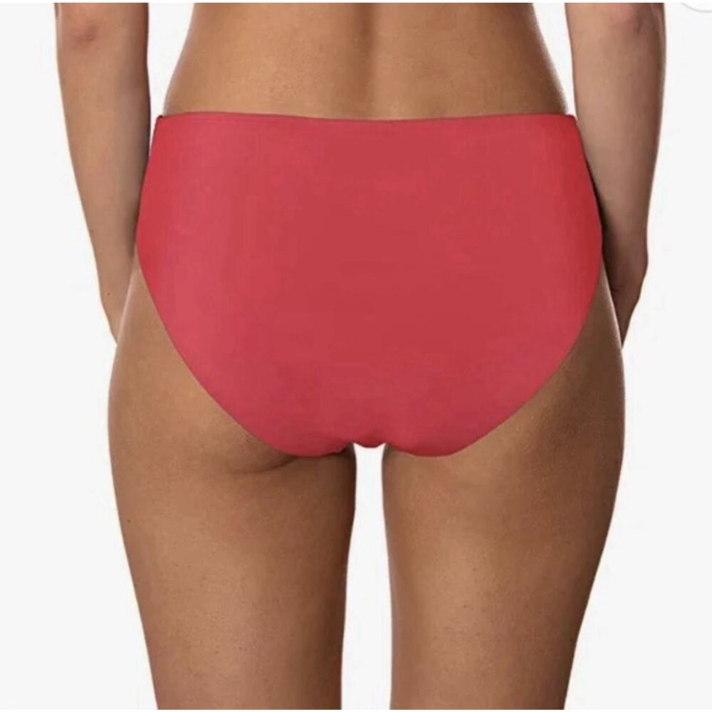 NWT Ocean Blues Red Full Coverage Bikini Bottom Size Small